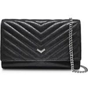 Botkier Soho Wallet on Chain Black Chevron